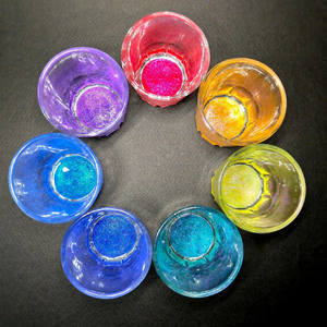 무지개 우주 레진 아트 소주잔