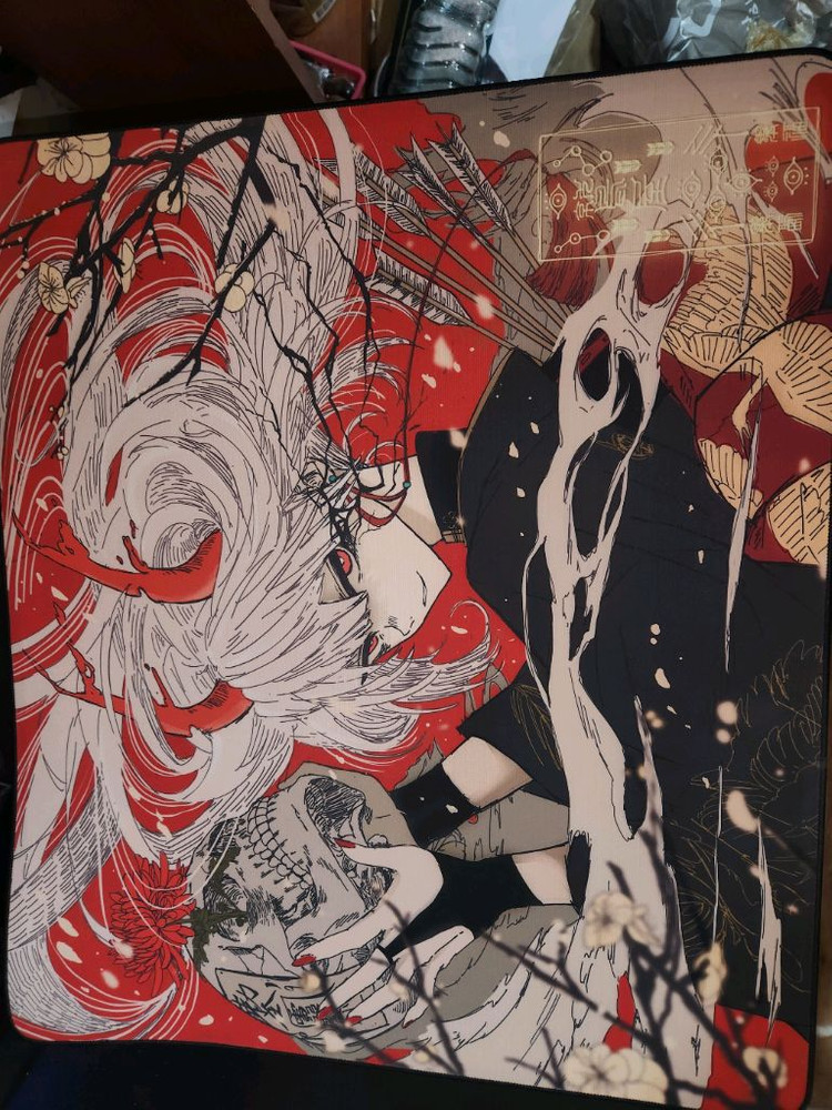 어비스 게이밍 크림슨 리메인 2장 오리진 케르베로스 솦 마우스패드--2