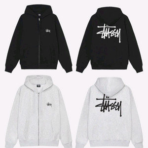 스투시 후드집업 애쉬/블랙/그레이