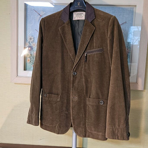 100~슬림105 )게스 GUESS 코듀로이 카멜 남성블레이저