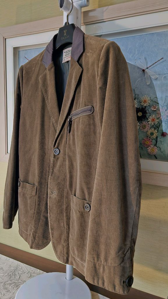 100~슬림105 )게스 GUESS 코듀로이 카멜 남성블레이저 이미지