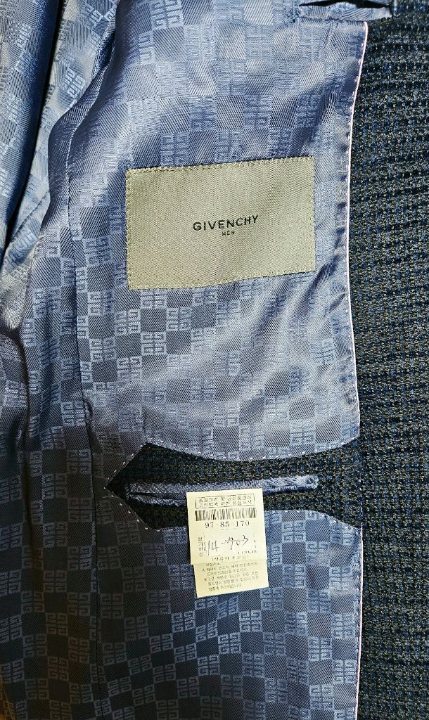 (97~슬림100)제일모직 지방시 남성 실크블레이저 이미지