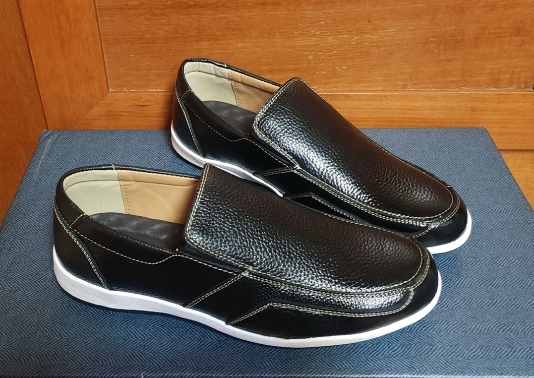 천연 가죽 270 275 새상품 슬립온 가죽 구두 운동화--1