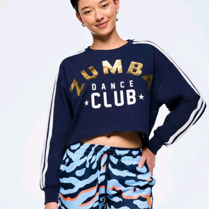 (새상품) 줌바웨어 크롭 티셔츠