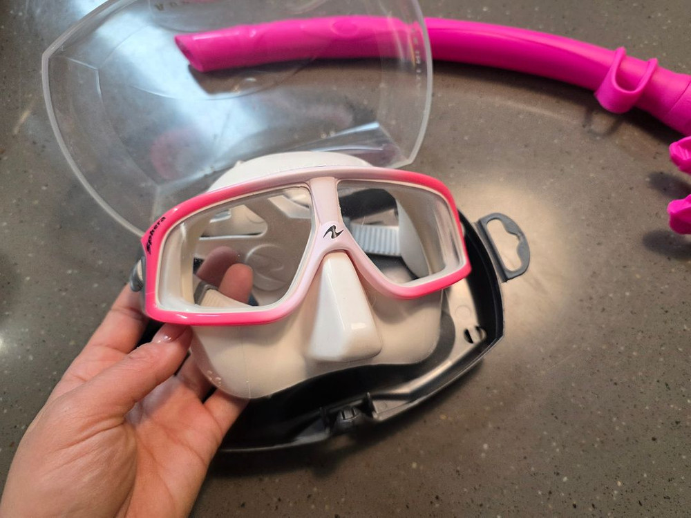 아쿠아렁 스페라 마스크 + 더불케이 숨비 스노클--1