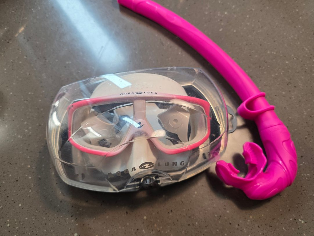 아쿠아렁 스페라 마스크 + 더불케이 숨비 스노클--3