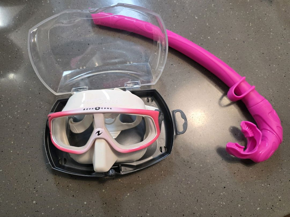 아쿠아렁 스페라 마스크 + 더불케이 숨비 스노클--4