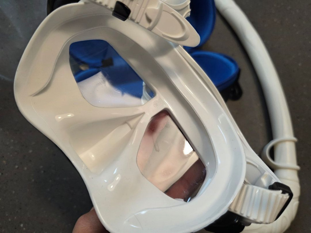 아쿠아렁 스페라 마스크 + 더블케이 숨비 스노클--1