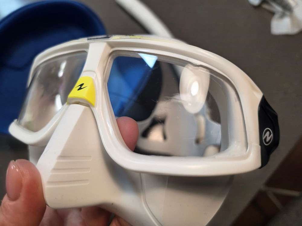 아쿠아렁 스페라 마스크 + 더블케이 숨비 스노클--4