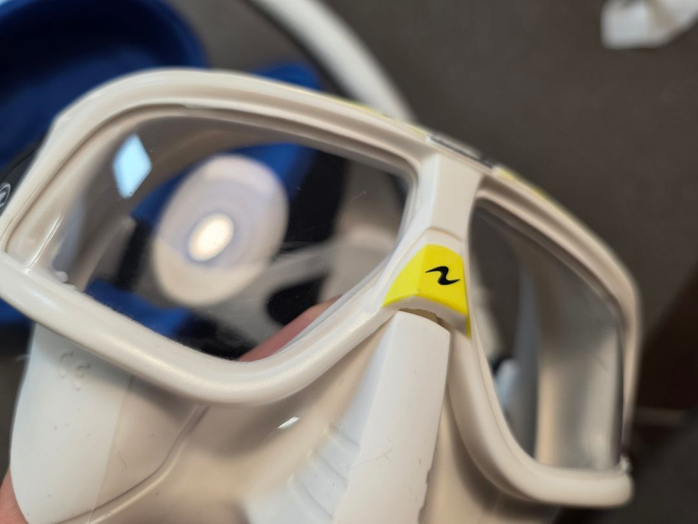 아쿠아렁 스페라 마스크 + 더블케이 숨비 스노클--5