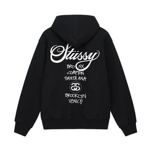 스투시후드집업 월드투어 남녀공용 애쉬헤더/블랙