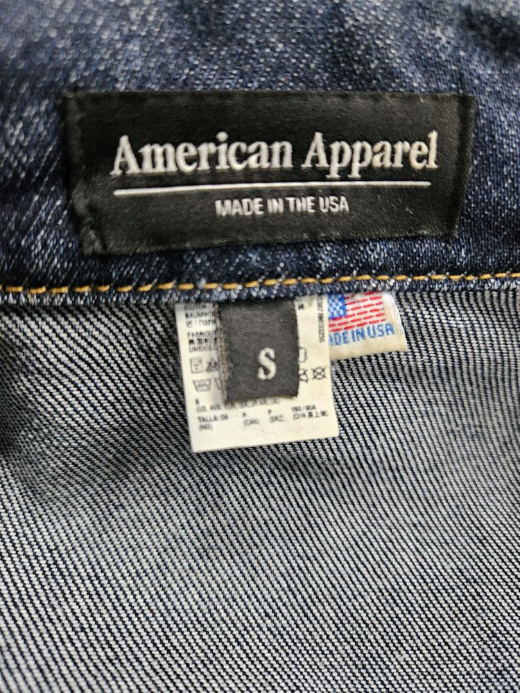 아메리칸 어패럴 네이비 남성 오버핏 90~95 데님 숏자켓 이미지