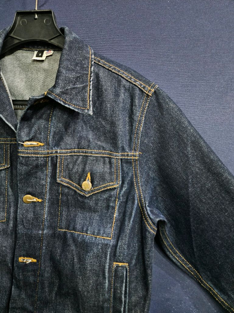 아메리칸 어패럴 네이비 남성 오버핏 90~95 데님 숏자켓 이미지