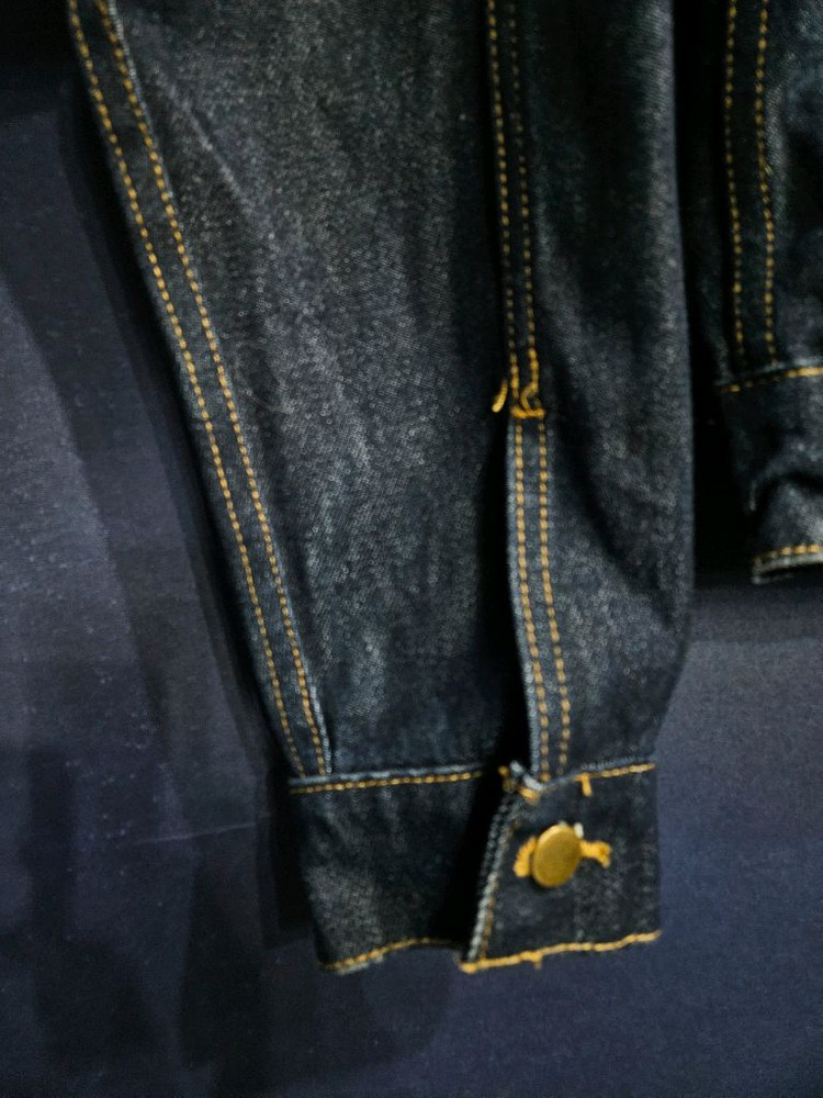 아메리칸 어패럴 네이비 남성 오버핏 90~95 데님 숏자켓 이미지