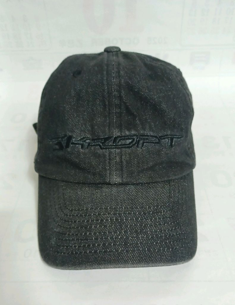 버커루 데님 볼캡 모자--1