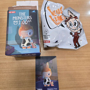 팝마트 라부부 새벽1시 잠못드는시간 피규어