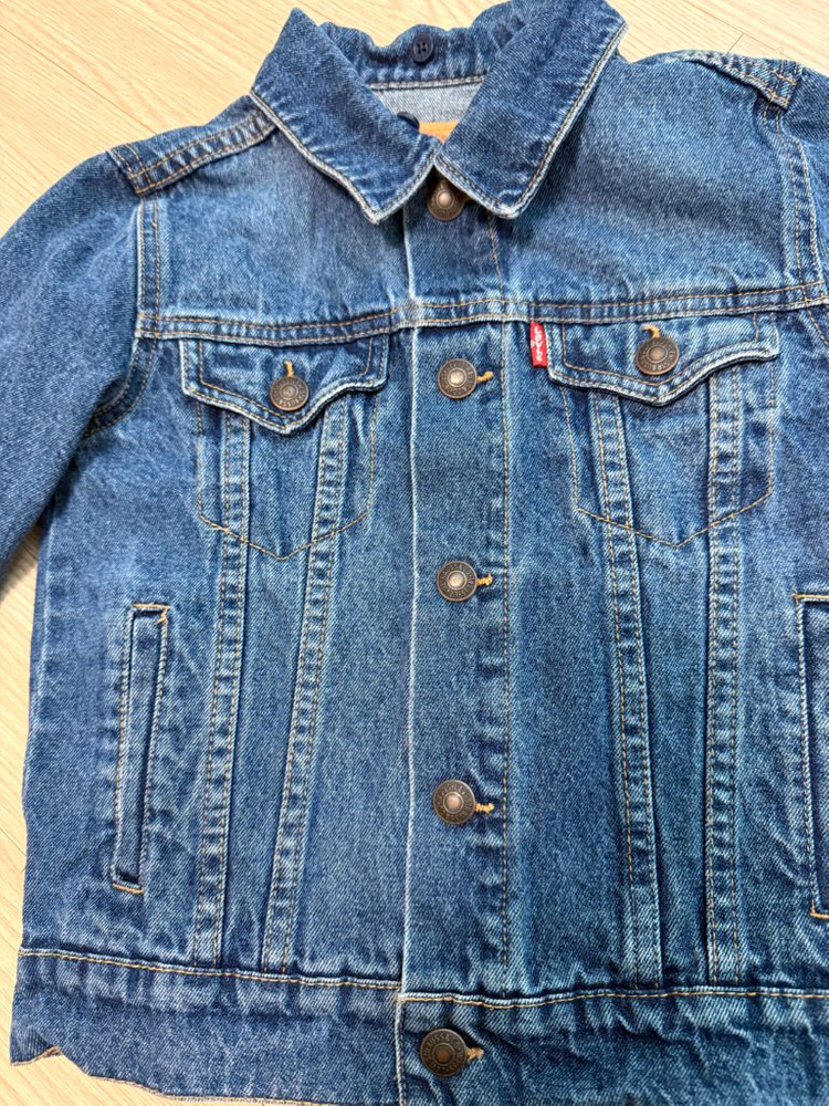 리바이스 아동 데님 여름 봄 청자켓 6세 120-130사이즈 정도--1
