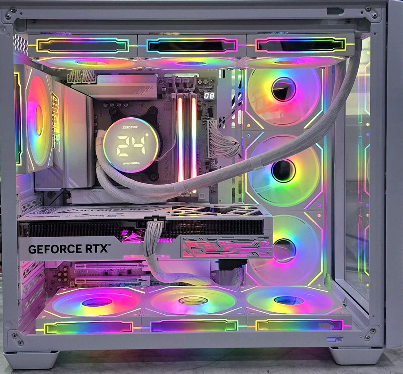 7800x3d, 5070ti 화이트 튜닝pc 새제품--3