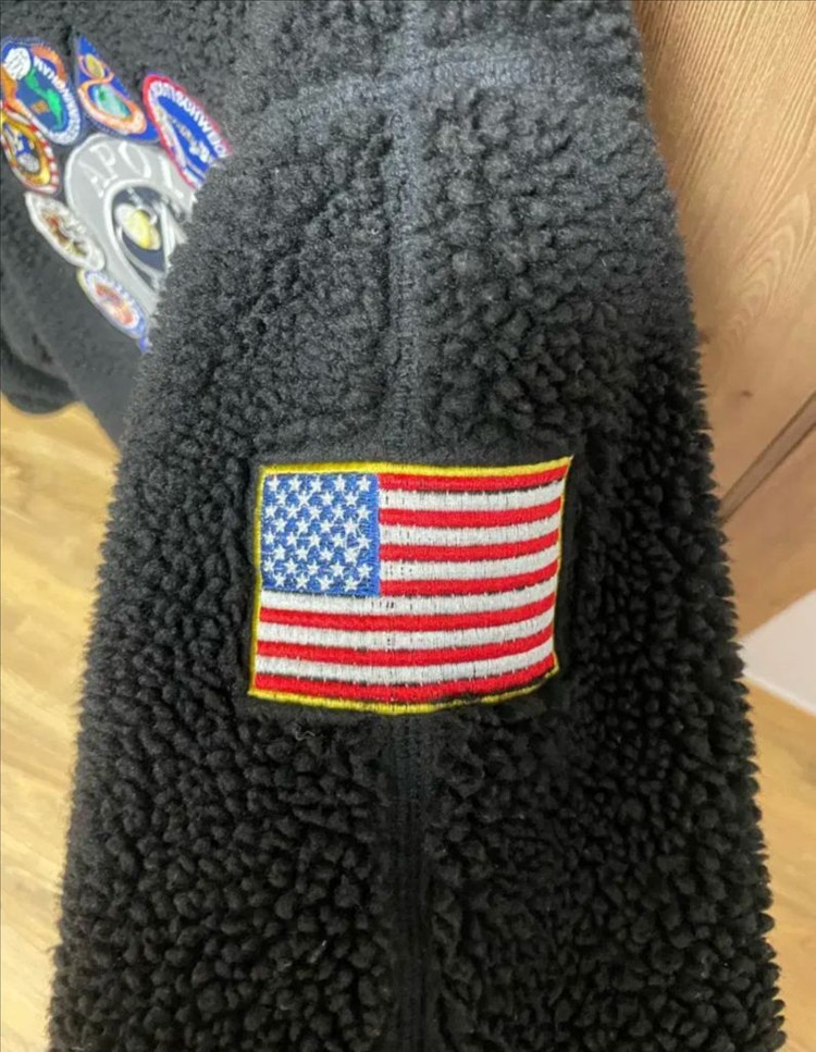 NASA 나사 아폴로 후리스 양털 자켓--7