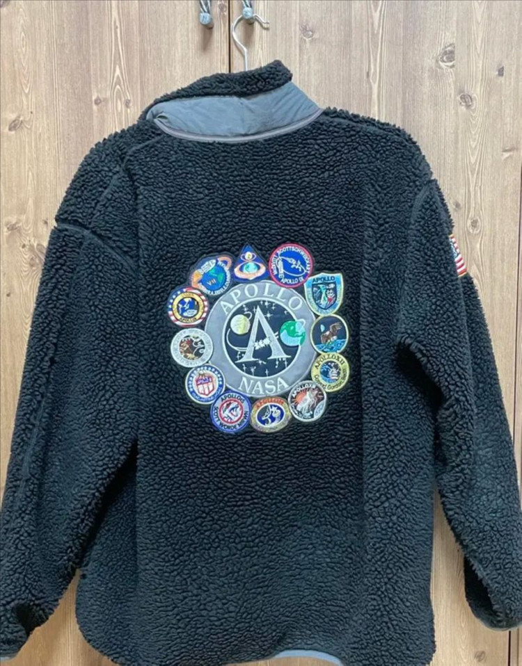 NASA 나사 아폴로 후리스 양털 자켓--1