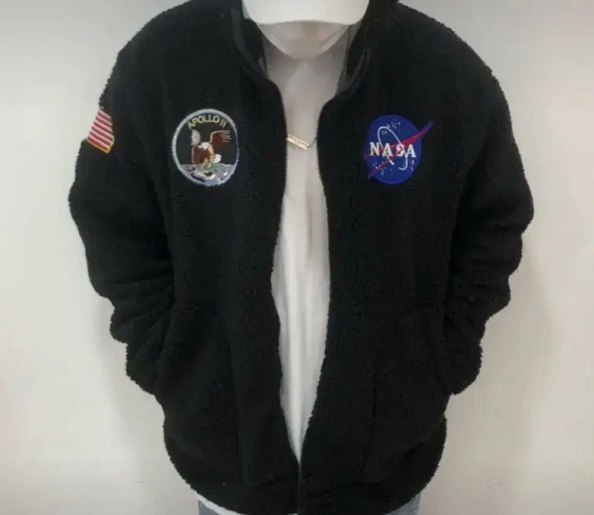 NASA 나사 아폴로 후리스 양털 자켓--3