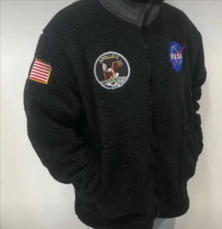 NASA 나사 아폴로 후리스 양털 자켓--4