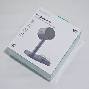 Aukey MagFusion 2X 2-in-1 마그네틱 무선 충전기 미개봉 택포