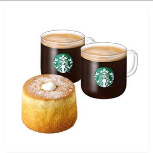 스타벅스 카페 아메리카노T2잔+ 부드러운 생크림카스텔라