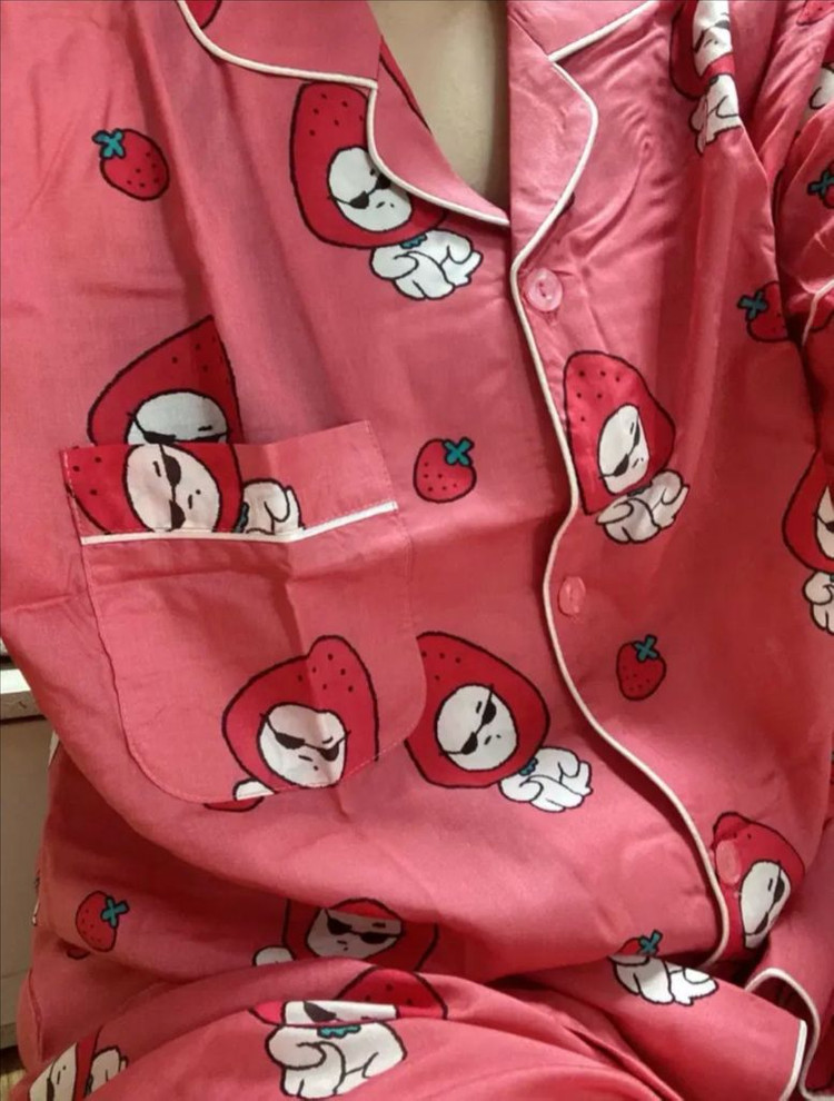 지컨 여름 잠옷 딸기처럼귀염 파자마 여자마--1