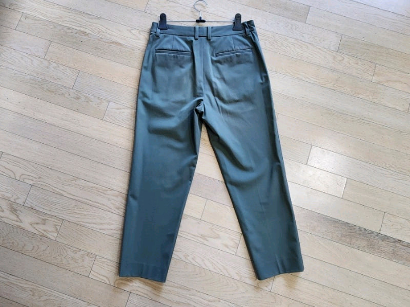 시스템옴므 카키그레이면바지 78사이즈--1