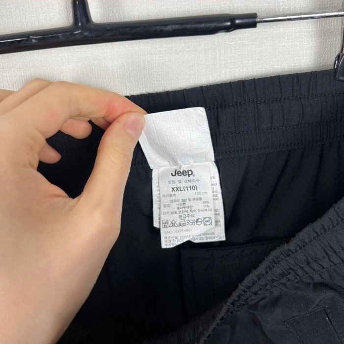 지프/2023 바스락 카고 블랙 반바지 2XL 110/라덴 이미지