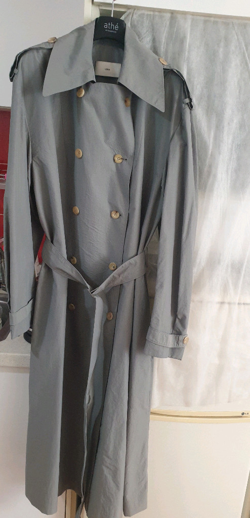 레하 더블브레스트 나일론 트렌치코트 XS, 프론트로우,르바,모한,닐바이피,파사드패턴,렉토 이미지