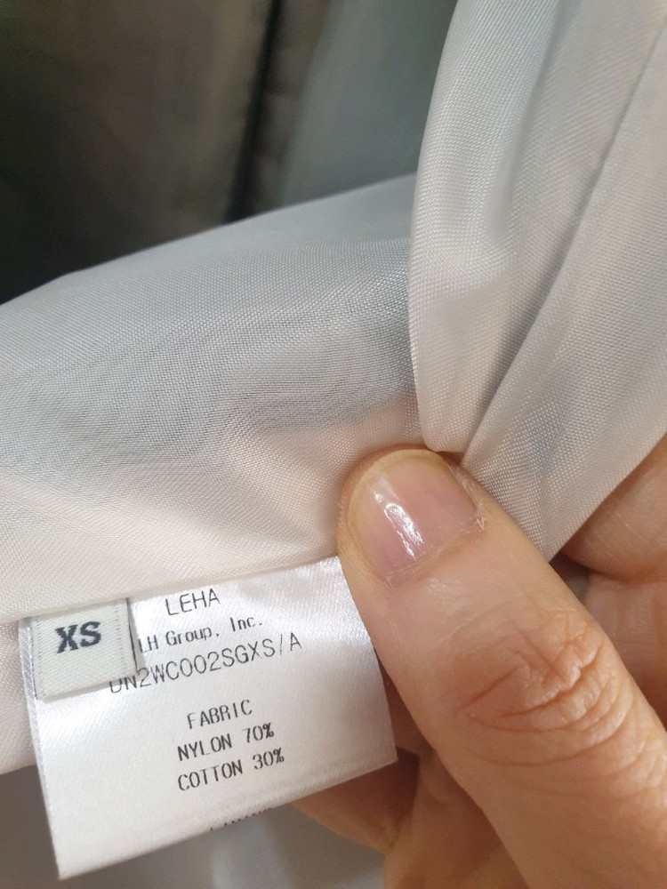 레하 더블브레스트 나일론 트렌치코트 XS, 프론트로우,르바,모한,닐바이피,파사드패턴,렉토 이미지