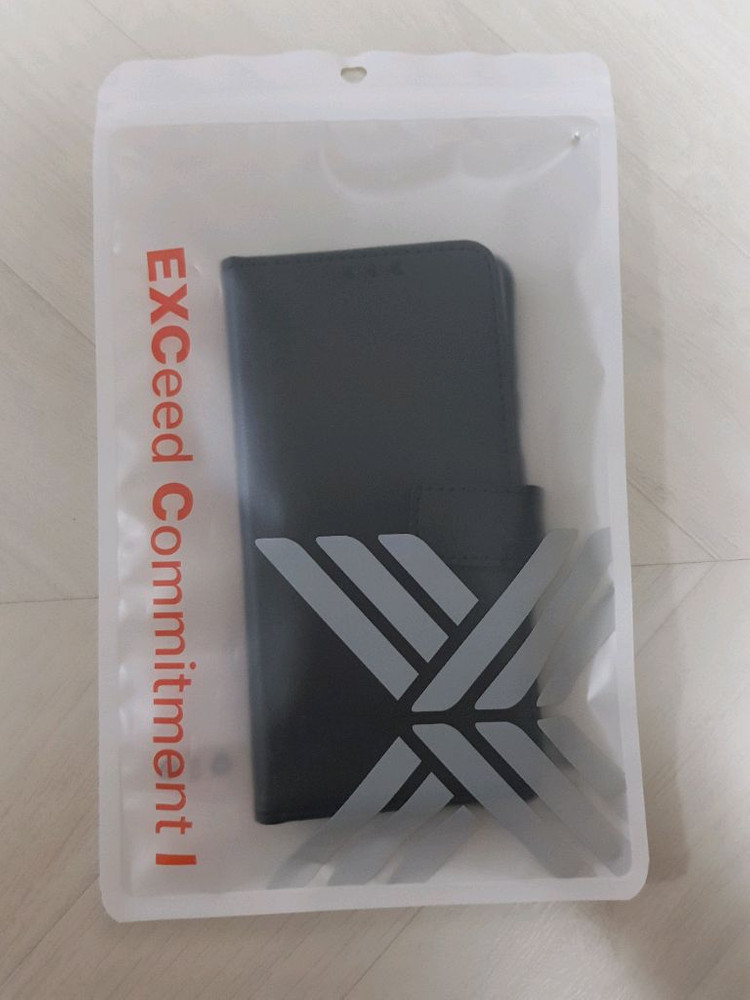 갤럭시 S26 휴대폰 케이스 가죽 다이어리 카드수납 지갑 블랙 이미지