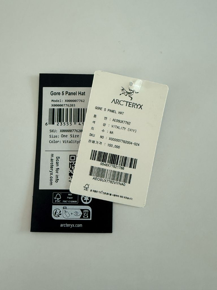 아크테릭스 고어텍스 5 패널 캡 vitality--3
