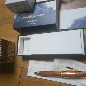 몽블랑 만년필 149 솔리테어 코랄 오리진 (미사용 미주입 새것)+ 오리진 잉크새것