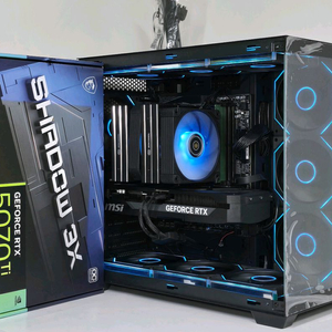 (새제품 블랙)9800X3D, RTX5070Tl, B850M WIFI,1000W, 방송게이밍컴퓨터본체