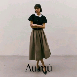 aumuu 풀스커트 베이지 s