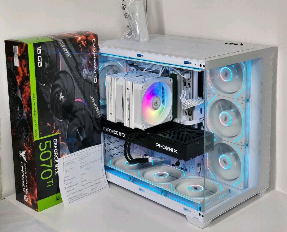 (새제품화이트)9800X3D, RTX5070Tl, B850M WIFI, 850W GOLD, 방송게이밍컴퓨터본체--5