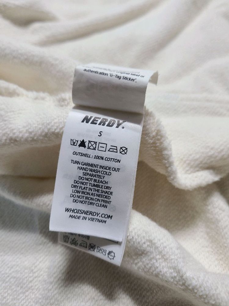 널디 아이보리 후드집업 S사이즈--3
