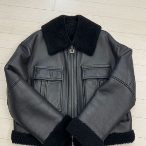 우영미 시어링 무스탕 블랙 48사이즈