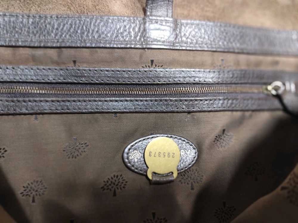 멀버리 다크 브라운 리얼 가죽 메신저백--7