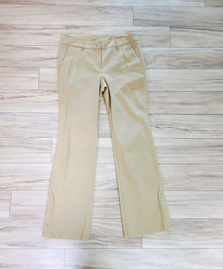 데상트골프 여성 슬릿 세미 부츠컷 바지--2