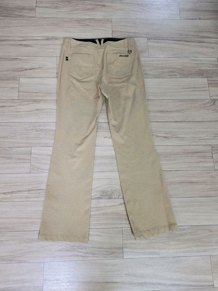 데상트골프 여성 슬릿 세미 부츠컷 바지--3