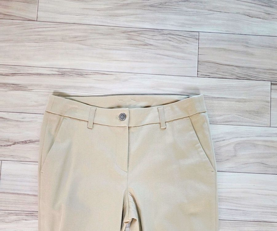 데상트골프 여성 슬릿 세미 부츠컷 바지--5