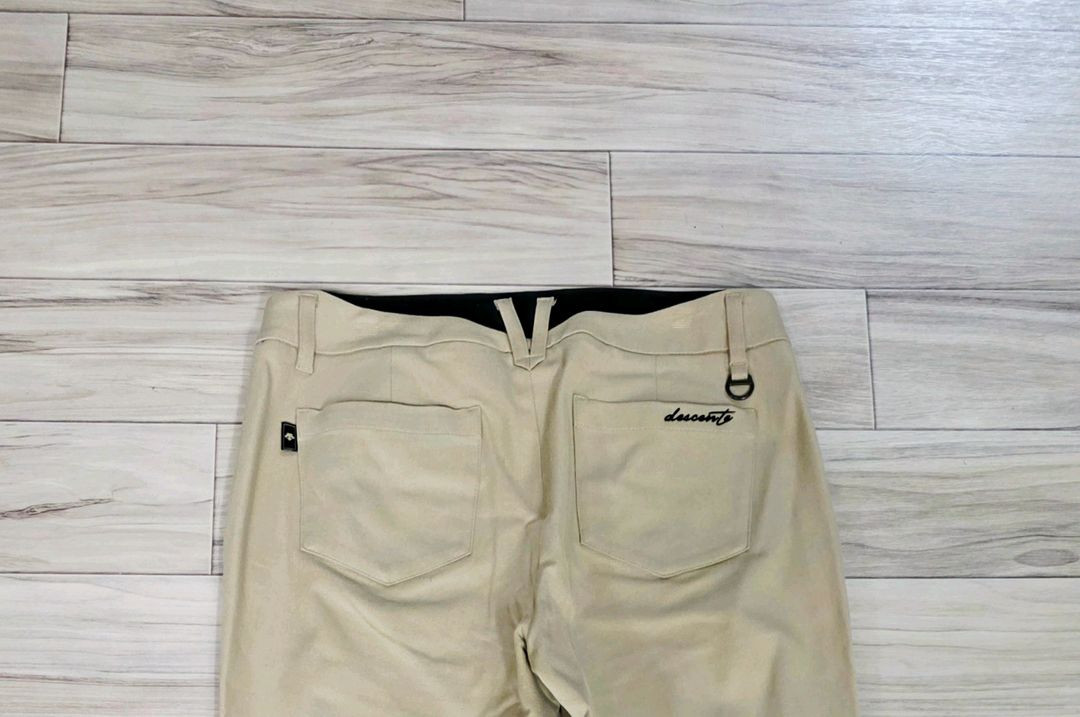 데상트골프 여성 슬릿 세미 부츠컷 바지--6