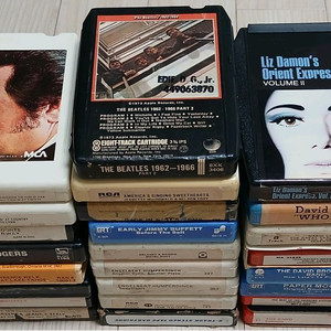 미국산 8트랙테이프 25개