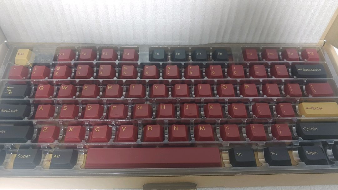 Gmk style 레드 사무라이 키캡--1