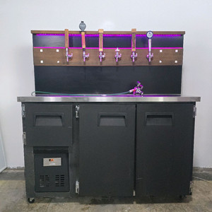 간냉식 생맥주 냉장고 6구 타워 디스펜서 케그