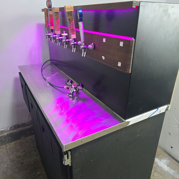 간냉식 생맥주 냉장고 6구 타워 디스펜서 케그--3